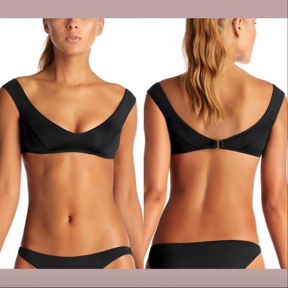 NWT $105 Vitamin A Off Shoulder Capri Bikini Top SZ‎ XS/4 - Picture 1 of 8
